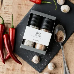 Nicolas Vahé Giftbox Organic Secret blend & Salt, Garlic & Chilli